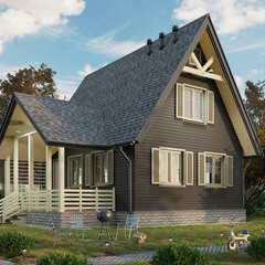 Сайдинг Docke Premium 3600х232 мм графит - фото 4