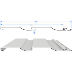 Сайдинг Docke Premium 3600х232 мм графит - фото 5