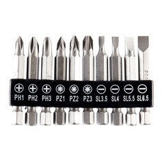 Набор бит Vira (303253) PH/ PZ/ SL 50 мм (10 шт.) - фото 1