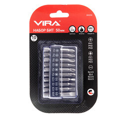 Набор бит Vira (303253) PH/ PZ/ SL 50 мм (10 шт.) - фото 3