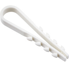 Изображение товара Дюбель-хомут для плоского кабеля Duwi ДХК 5-10 мм белый (10 шт.) (30346 6)