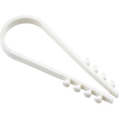 Изображение товара Дюбель-хомут для плоского кабеля Duwi ДХК 19-25 мм белый (10 шт.) (30345 9)