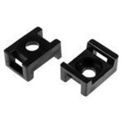 Изображение товара Площадка для крепления стяжек Duwi 22x16 мм нейлоновая черная (10 шт.) (30201 8)