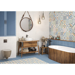 Керамогранит New Trend Design Art light grey 200х200х8 мм (24 шт.= 0,96 кв.м) - фото 8