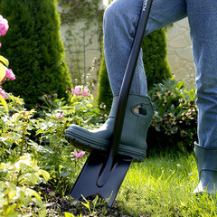 Лопата дренажная Plantic Terra легированная сталь с удлиненным лезвием с металлическим черенком 825 мм (11012-01) - фото 2