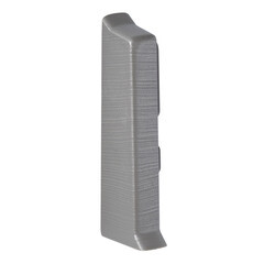 Заглушка торцевая Salag NG 62 мм алюминий структура левая-правая (2 шт.) - фото 1