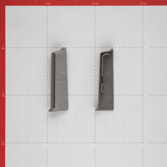 Заглушка торцевая Salag NG 62 мм алюминий структура левая-правая (2 шт.) - фото 3