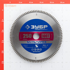 Диск пильный по алюминию Зубр 250х30х2 мм 100 зубьев (36907-250-30-100_z01) - фото 2
