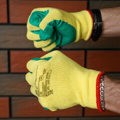 Перчатки х/б с латексным обливом XL - фото 10