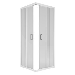 Изображение товара Душевой уголок Метакам Universal белый 79х79х185 см квадрат стекло прозрачное 4 мм (21470)