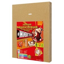 Панель звукоизоляционная ЖивиГромче хвойная 12х600х800 мм (8 шт.) 3,84 кв.м