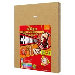 Панель звукоизоляционная ЖивиГромче хвойная 12х600х800 мм (8 шт.) 3,84 кв.м - фото 1