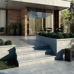 Клинкерная ступень Projectker Boston grey 330х330х15 мм - фото 6