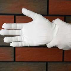 Перчатки нейлоновые белые 9-11 (L-XXL) - фото 5