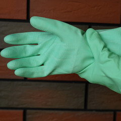 Перчатки латексные кислотоустойчивые 9 (XL) (CG-945) - фото 3