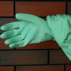 Перчатки латексные кислотоустойчивые 9 (XL) (CG-945) - фото 2