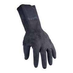 Перчатки резиновые кислотоустойчивые КЩС черные 10 (XL) (1320/1953) - фото 3