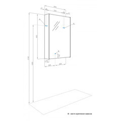Зеркальный шкаф Aquaton Либерти 65х95х13 см дуб эльвезия - фото 2