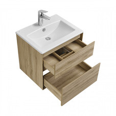 Тумба под раковину Aquaton Либерти 60 см подвесная дуб эльвезия (1A279401LYC70)
