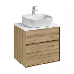 Столешница под раковину 60х46,5х1,6 см белая Aquaton Либерти (1A280903LY010) - фото 5