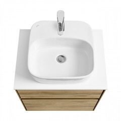 Столешница под раковину 60х46,5х1,6 см белая Aquaton Либерти (1A280903LY010) - фото 4