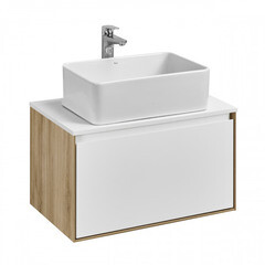 Столешница под раковину 70х44х1,6 см белая Aquaton Либерти (1A281203LY010) - фото 5