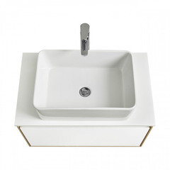 Столешница под раковину 70х44х1,6 см белая Aquaton Либерти (1A281203LY010) - фото 4