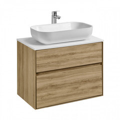 Столешница под раковину 75х46,5х1,6 см белая Aquaton Либерти (1A281003LY010) - фото 5