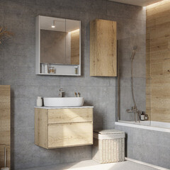 Столешница под раковину 75х46,5х1,6 см белая Aquaton Либерти (1A281003LY010) - фото 3