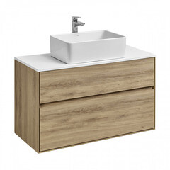 Столешница под раковину 100х46,5х1,6 см белая Aquaton Либерти (1A281103LY010) - фото 5