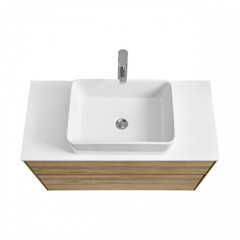 Столешница под раковину 100х46,5х1,6 см белая Aquaton Либерти (1A281103LY010) - фото 4