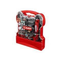 Гравер электрический Зубр ЗГ-130ЭК H172 130 Вт с набором оснастки - фото 1