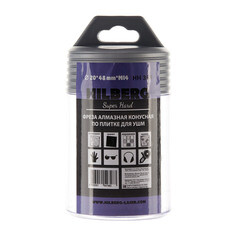 Фреза алмазная конусная Hilberg по керамограниту d20-48 мм для УШМ (HH348) - фото 3