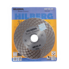 Диск алмазный по керамограниту Hilberg Master Ceramic 125х22,2х1,6 мм турбо мокрый рез (HM522) - фото 3