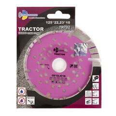 Диск алмазный по армированному бетону Trio-Diamond Tractor 125х22,2х2,1 мм турбосегментный сухой рез (TR702) - фото 3