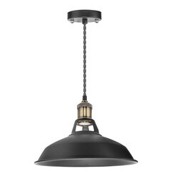 Светильник подвесной Navigator NIL-WF01-008 E27 60 Вт черный/бронза IP20 (61535) - фото 1