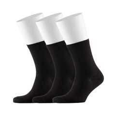 Изображение товара Носки мужские Hesler кардная пряжа 44-46 черные (3 пары)