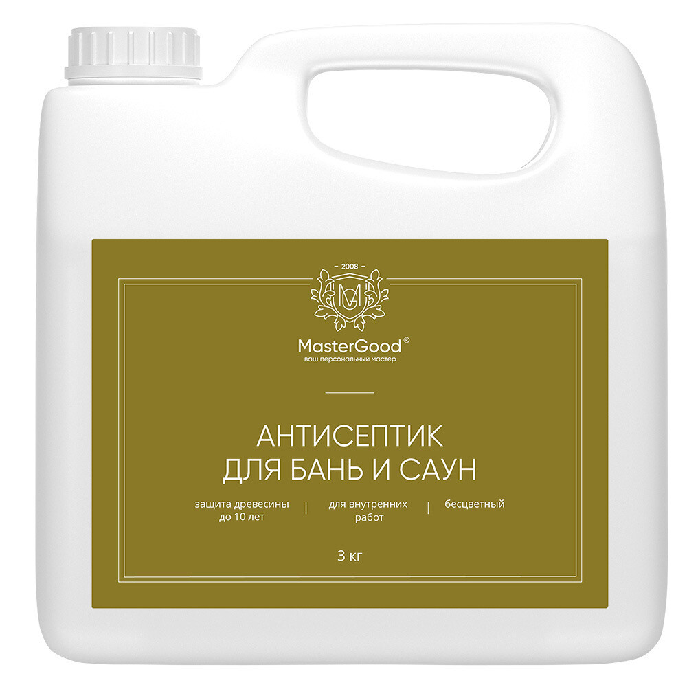

Антисептик MasterGood для бань и саун бесцветный 3 л