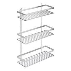 Полка для ванной Lider Drop трехъярусная 310х110х530 мм металл хром (4262) - фото 1