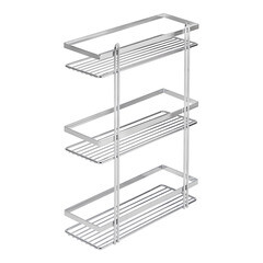 Полка для ванной Lider Drop трехъярусная 310х110х530 мм металл хром (4262) - фото 3