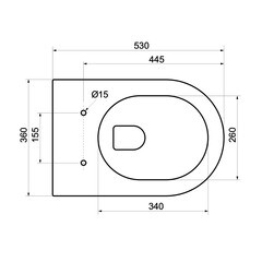 Унитаз подвесной Tece Spring R безободковый с сиденьем дюропласт микролифт смыв торнадо (9700998P/9700998) - фото 2
