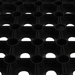 Коврик придверный резиновый Руберг 80х120 см черный - фото 2