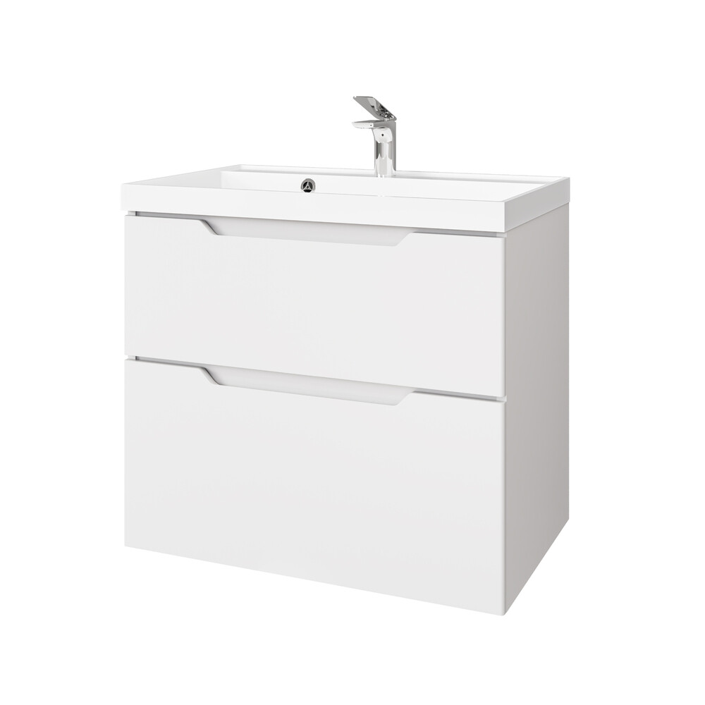 

Комплект тумба с раковиной Raval Wector 70 см подвесная белая (Wct.01.70/P/W/MD)