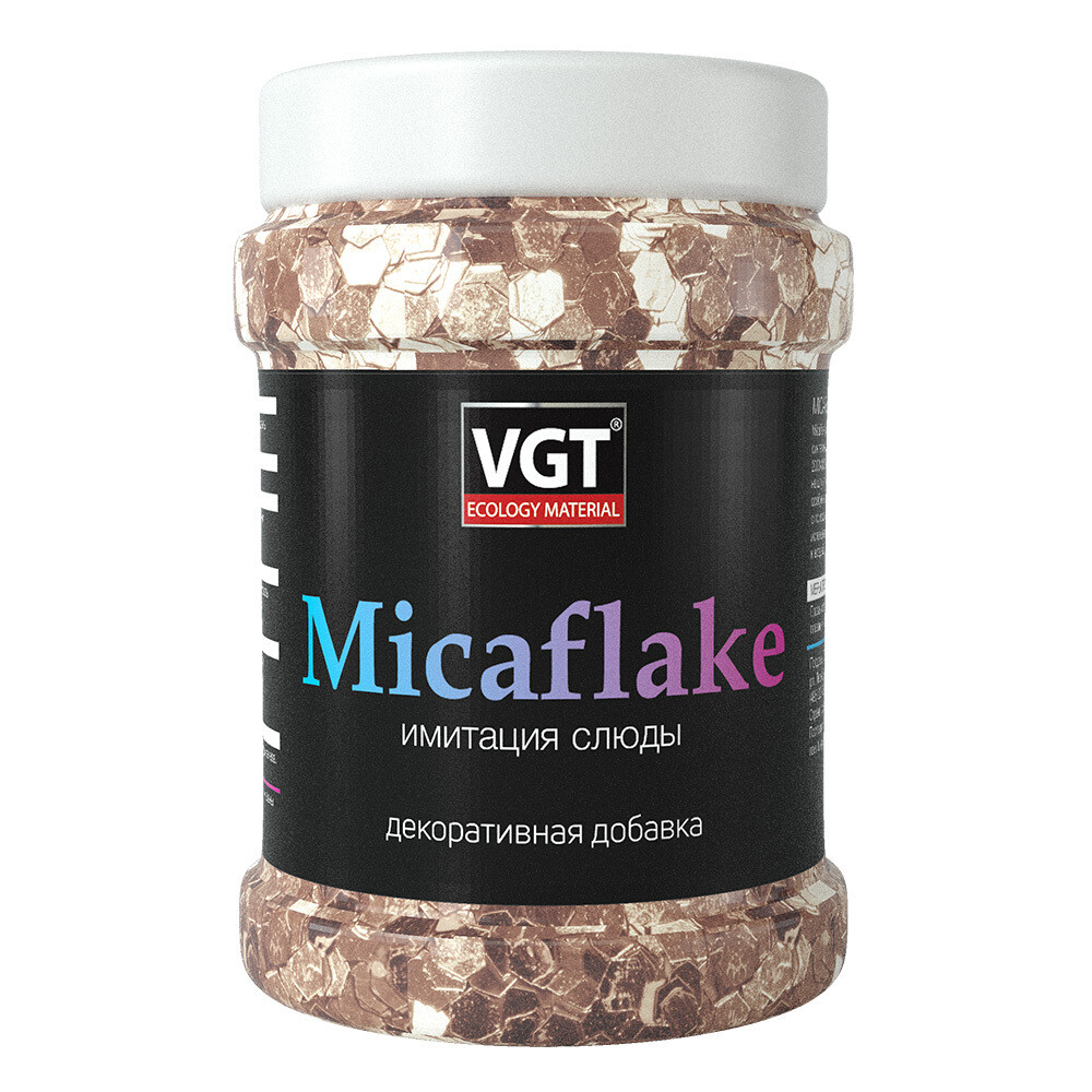 Изображение товара Добавка декоративная ВГТ Micaflake с имитацией слюды золотистая 40 г