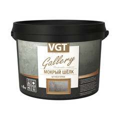 Изображение товара Декоративное покрытие ВГТ Мокрый шелк серебристо-белая 6 кг
