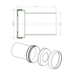 Комплект для монтажа инсталляции Siamp d99х129 мм (10017627) - фото 2