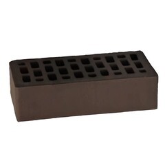 Кирпич облицовочный пустотелый графит Антика М200 250х120х65 мм 1NF ВКЗ