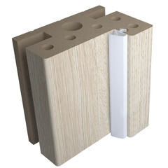 Коробка дверная AquaDoor телескопическая 60х40х2100 мм ПВХ скандинавский дуб универсальная (2,5 шт.) - фото 1