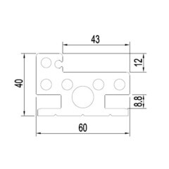 Коробка дверная AquaDoor телескопическая 60х40х2100 мм ПВХ скандинавский дуб универсальная (2,5 шт.) - фото 2