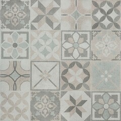 Керамогранит LB Ceramics Македония пэчворк серый 450х450х8 мм (8 шт.=1,62 кв.м) - фото 1